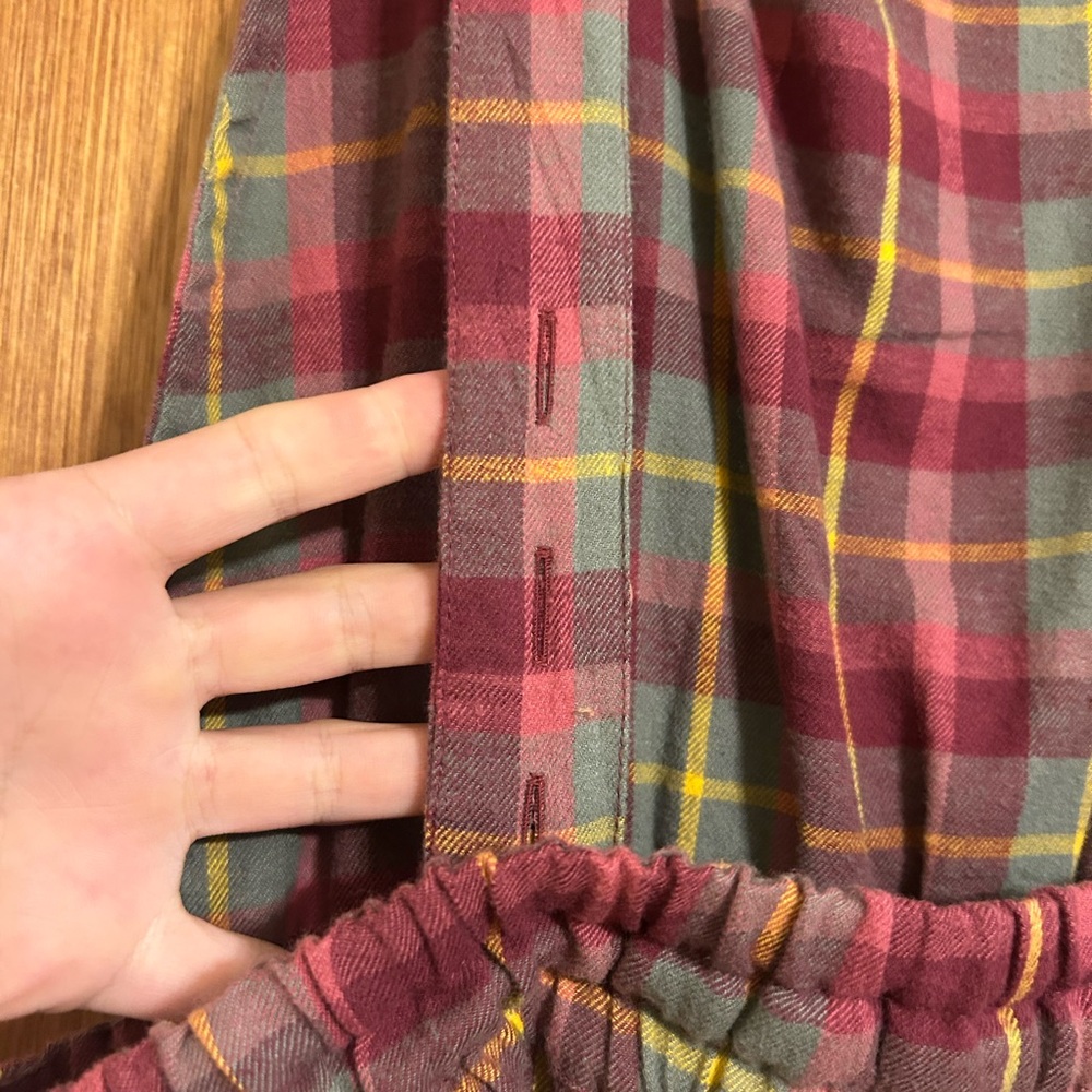 NWT Plaid Fall Overalls - Picture 2 of 6